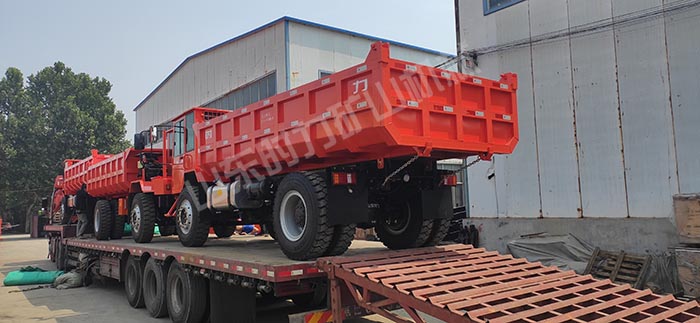 河南嵩县6台10吨矿用运输车顺利发货