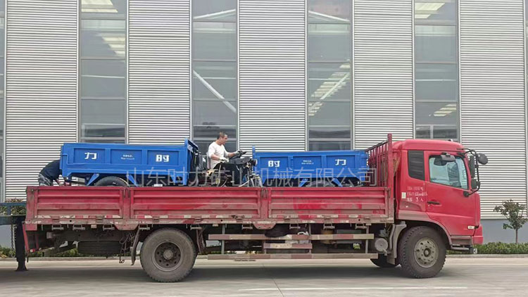 两台载重3吨矿用柴油三轮车发货安徽某铝矿